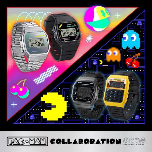 CASIO COLLECTION VINTAGE A168WEPC-7AER PAC-MAN COLLABORATION - CLASSIC COLLECTION - ZNAČKY