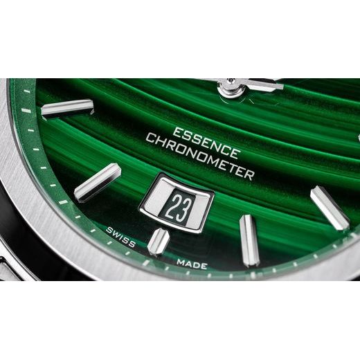 FORMEX ESSENCE FORTYTHREE AUTOMATIC CHRONOMETER MALACHITE STEEL BRACELET 0330.1.6390.100 - ESSENCE - ZNAČKY
