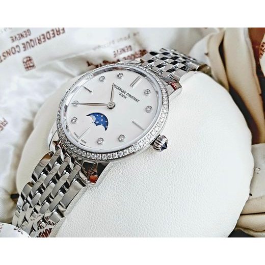 FREDERIQUE CONSTANT SLIMLINE LADIES MOONPHASE QUARTZ FC-206MPWD1SD6B - SLIMLINE LADIES - ZNAČKY