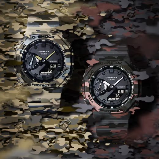 CASIO G-SHOCK GA-2100CM-8AER CAMOUFLAGE SERIES - CASIOAK - ZNAČKY