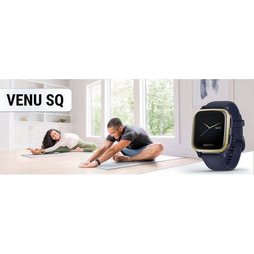 GARMIN VENU SQ MUSIC, LIGHTGOLD/BLUE BAND 010-02426-12 - ARCHÍV