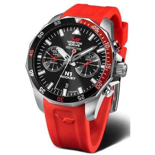 VOSTOK EUROPE N-1 ROCKET CHRONO LINE 6S21-225A707S - ROCKET N-1 - ZNAČKY