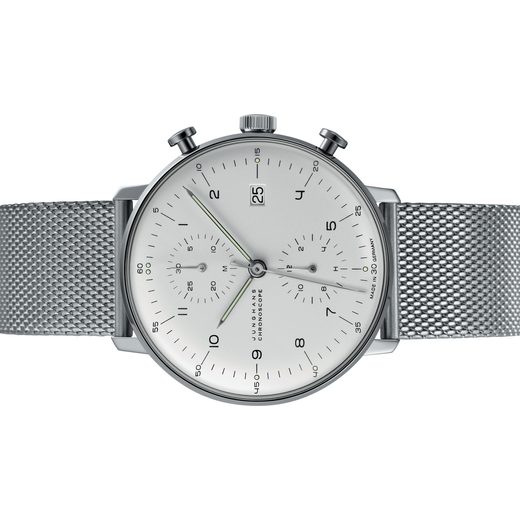 JUNGHANS MAX BILL CHRONOSCOPE SAPPHIRE 27/4003.46 - MAX BILL CHRONOSCOPE - ZNAČKY