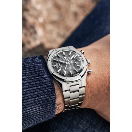 NIVADA GRENCHEN F77 CHRONO MECAQUARTZ GREY 38 MM - F77 - ZNAČKY