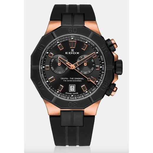 EDOX DELFIN QUARTZ CHRONOGRAPH 10113-37RNCA-NIR - DELFIN - ZNAČKY