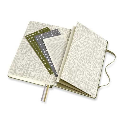 ZÁPISNÍK MOLESKINE PASSION TRAVEL JOURNAL KHAKI - TVRDÉ DESKY 1331/1517140 - DIÁRE A ZÁPISNÍKY - OSTATNÉ