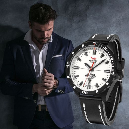 VOSTOK EUROPE ALMAZ AUTOMATIC LINE NH35-320C680 - ALMAZ SPACE STATION - ZNAČKY