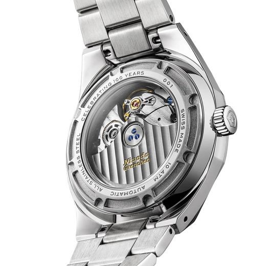 NIVADA GRENCHEN F77 MK2 SHUNGITE BLACK – 100 YEARS – 38 MM - F77 - ZNAČKY