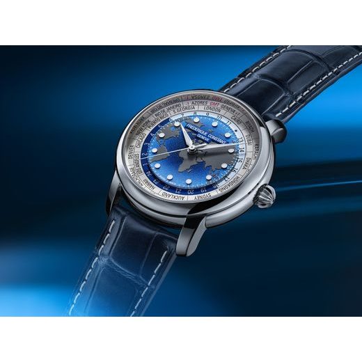 FREDERIQUE CONSTANT MANUFACTURE CLASSIC WORLDTIMER AUTOMATIC FC-719BLW3H6 - MANUFACTURE - ZNAČKY