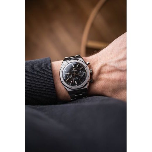 NIVADA GRENCHEN F77 CHRONOGRAPH MECAQUARTZ CARBON 38 MM - F77 - ZNAČKY