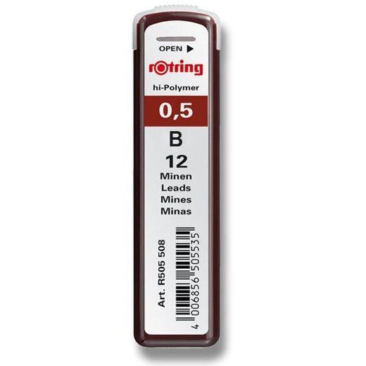 NÁHRADNÍ TUHY PRO MECHANICKOU TUŽKU ROTRING 12KS - RŮZNÉ VARIANTY 0042/505 - PRÍSLUŠENSTVO - OSTATNÉ
