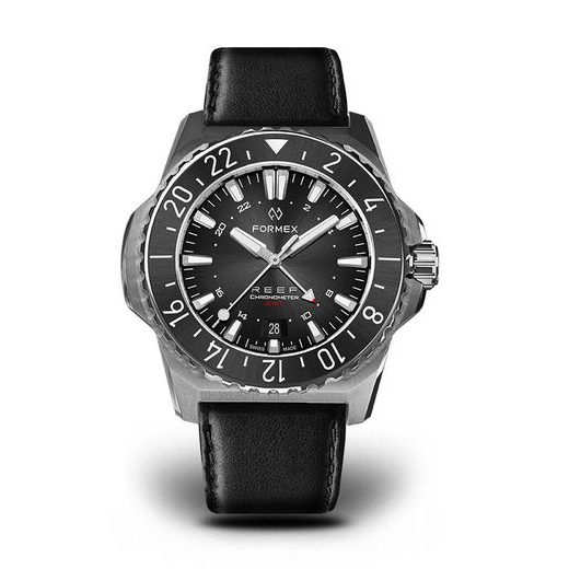 FORMEX REEF GMT AUTOMATIC CHRONOMETER BLACK DIAL WITH RED GMT - REEF - ZNAČKY