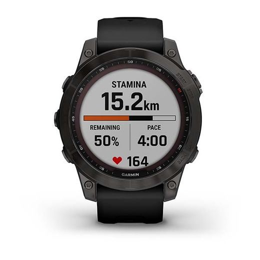 GARMIN FENIX 7 PRO SAPPHIRE SOLAR TITAN BLACK/ BLACK SILICONE BAND - 010-02540-35 - FENIX 7 - ZNAČKY