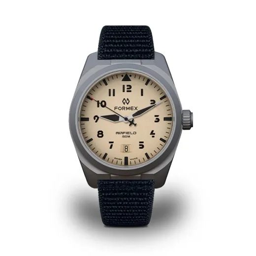 FORMEX AIRFIELD AUTOMATIC DESERT SAND BLACK NYLON-VELCRO 0661.1.6556.822 - FIELD AUTOMATIC - ZNAČKY