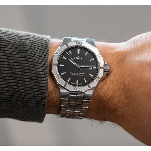 EDOX DELFIN QUARTZ DATE 53021-3M-NIN - DELFIN - ZNAČKY