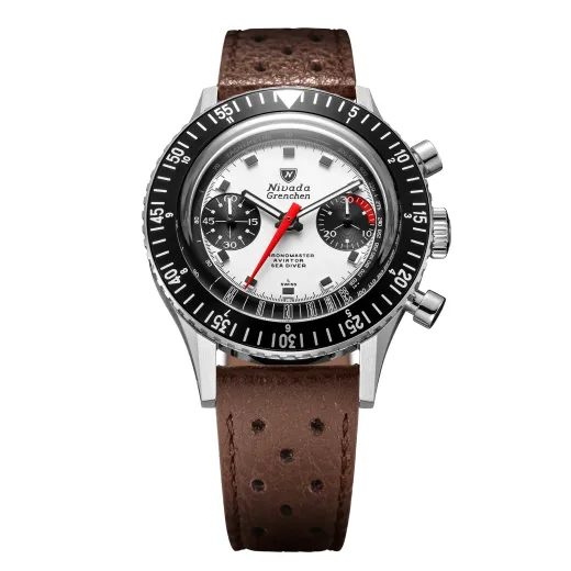 NIVADA GRENCHEN CHRONOMASTER WHITE PANDA 41 MM - CHRONOMASTER - ZNAČKY