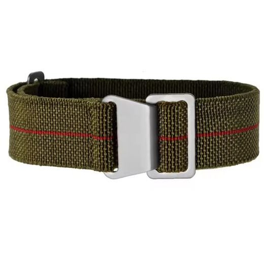 ELASTICKÝ NYLONOVÝ REMIENOK, ZELENO-ČERVENÝ - REMIENKY - OSTATNÉ