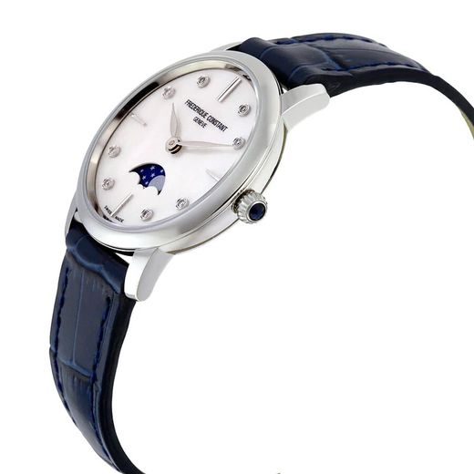 FREDERIQUE CONSTANT SLIMLINE LADIES MOONPHASE QUARTZ FC-206MPWD1S6 - SLIMLINE LADIES - ZNAČKY