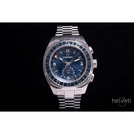 FORMEX STRATOS UTC AUTOMATIC 41MM BLUE STEEL BRACELET 1101.1.6431.111 - STRATOS - ZNAČKY