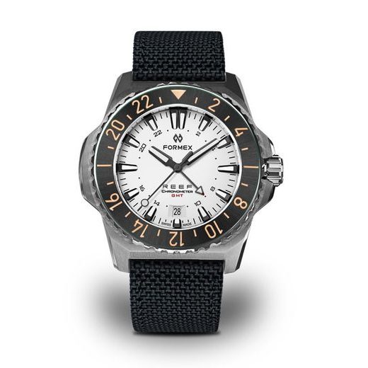 FORMEX REEF GMT AUTOMATIC CHRONOMETER WHITE DIAL WITH RED GMT - REEF - ZNAČKY