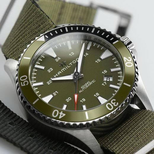HAMILTON KHAKI NAVY SCUBA AUTO H82375961 - KHAKI NAVY - ZNAČKY