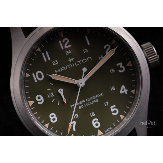 HAMILTON KHAKI FIELD MECHANICAL POWER RESERVE 40 MM H69509960 - KHAKI FIELD - ZNAČKY