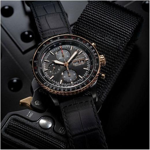 HAMILTON KHAKI AVIATION CONVERTER AUTO CHRONO H76736730 - KHAKI AVIATION - ZNAČKY