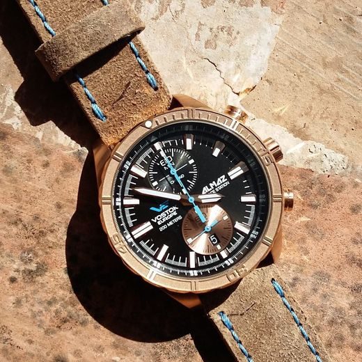 VOSTOK EUROPE ALMAZ BRONZE LINE 6S11/320O266 - ALMAZ SPACE STATION - ZNAČKY
