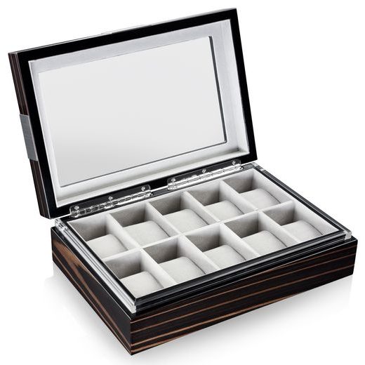 KAZETA NA HODINKY HEISSE & SÖHNE EXECUTIVE 10 MACASSAR 70019-04 - BOXY NA HODINKY - OSTATNÉ