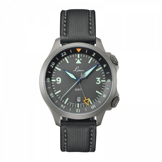 LACO FLIEGER FRANKFURT GMT GRAU 862121.2 - PILOT SPECIAL MODELS - ZNAČKY