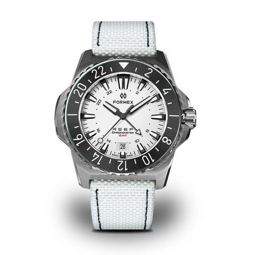 FORMEX REEF GMT AUTOMATIC CHRONOMETER WHITE DIAL WITH RED GMT - REEF - ZNAČKY