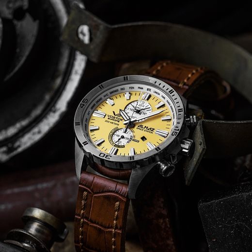 VOSTOK EUROPE ALMAZ MULTIFUNCIONAL LINE YM8J-320A655 - ALMAZ SPACE STATION - ZNAČKY