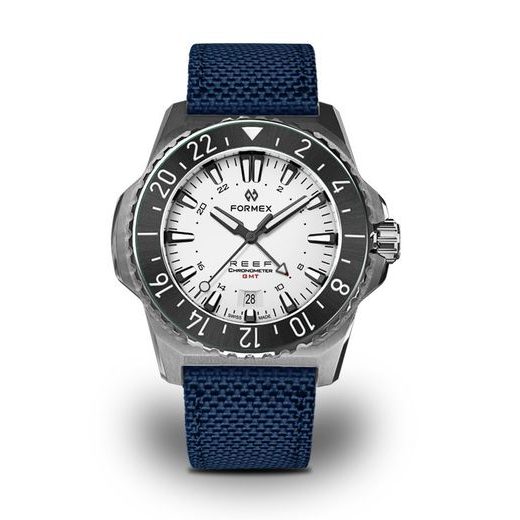 FORMEX REEF GMT AUTOMATIC CHRONOMETER WHITE DIAL WITH RED GMT - REEF - ZNAČKY