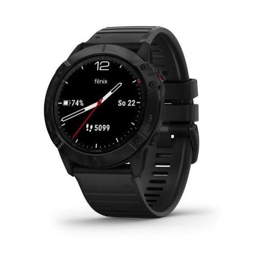GARMIN FENIX6X PRO GLASS, BLACK/BLACK BAND (MAP/MUSIC) 010-02157-01 - ARCHÍV