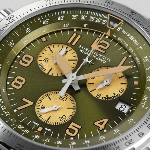 HAMILTON KHAKI AVIATION X-WIND GMT CHRONO QUARTZ H77932560 - KHAKI AVIATION - ZNAČKY