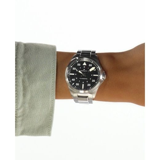 HAMILTON KHAKI AVIATION PILOT DAY DATE AUTO 39MM H76305130 - KHAKI AVIATION - ZNAČKY