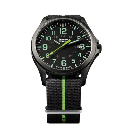 TRASER P67 OFFICER PRO GUNMETAL BLACK/LIME NATO - HERITAGE - ZNAČKY