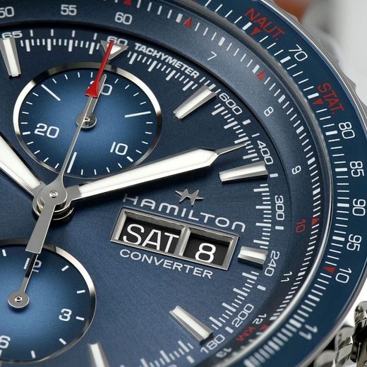 HAMILTON KHAKI AVIATION CONVERTER AUTO CHRONO H76746540 - KHAKI AVIATION - ZNAČKY