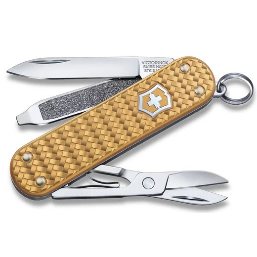 NÔŽ VICTORINOX CLASSIC PRECIOUS ALOX BRASS GOLD 0.6221.408G - VRECKOVÉ NOŽE - OSTATNÉ