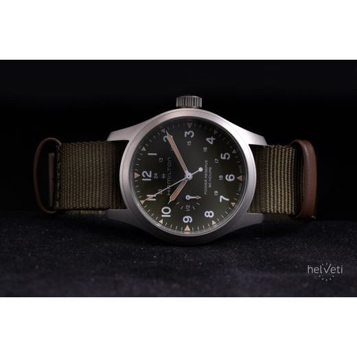 HAMILTON KHAKI FIELD MECHANICAL POWER RESERVE 40 MM H69509960 - KHAKI FIELD - ZNAČKY