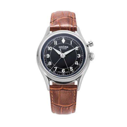 VULCAIN CRICKET CLASSIQUE 36 MM - ČIERNA/BIELA/MODRÁ - CRICKET CLASSIQUE - ZNAČKY