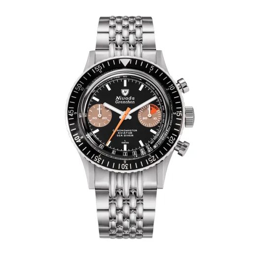NIVADA GRENCHEN CHRONOMASTER WHITE ORANGE BOY INTER. BEZEL - MANUÁLNE - CHRONOMASTER - ZNAČKY