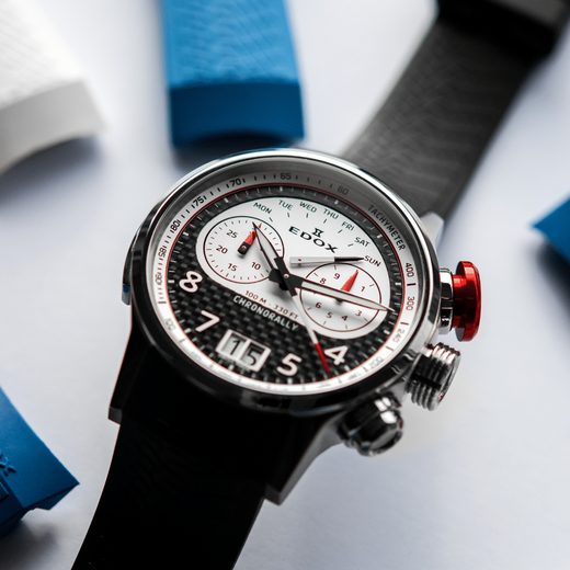 EDOX CHRONORALLY 45 LIMITOVANÁ EDÍCIA QUARTZ CHRONOGRAPH 38003-TINR-CANBR - CHRONORALLY - ZNAČKY