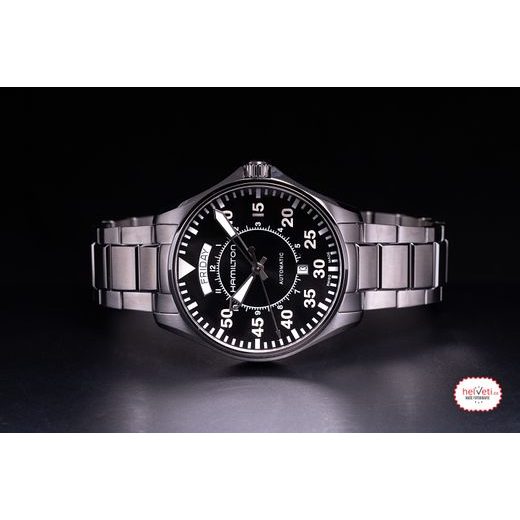 HAMILTON KHAKI AVIATION PILOT DAY DATE CAR H64615135 - KHAKI AVIATION - ZNAČKY