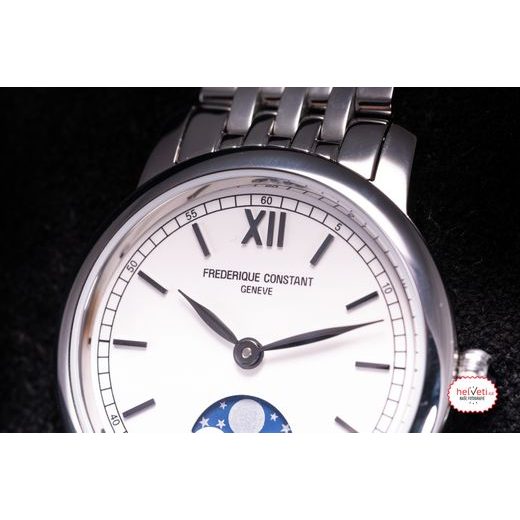 FREDERIQUE CONSTANT SLIMLINE LADIES MOONPHASE QUARTZ FC-206SW1S6B - SLIMLINE LADIES - ZNAČKY