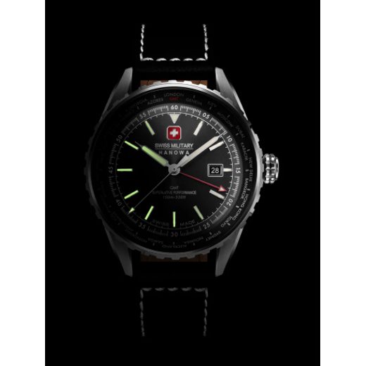 SWISS MILITARY HANOWA AFTERBURN GMT SMWGB0003201 - AIR - ZNAČKY