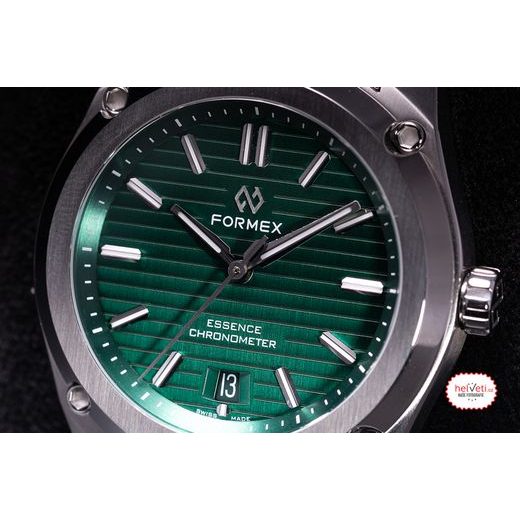 FORMEX ESSENCE THIRTYNINE AUTOMATIC CHRONOMETER GREEN STEEL BRACELET - ESSENCE - ZNAČKY