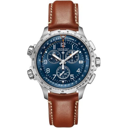 HAMILTON KHAKI AVIATION X-WIND GMT CHRONO QUARTZ H77922541 - KHAKI AVIATION - ZNAČKY