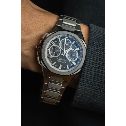 CITIZEN ATTESA SATELIT WAVE GPS CC4104-53E - SUPER TITANIUM - ZNAČKY