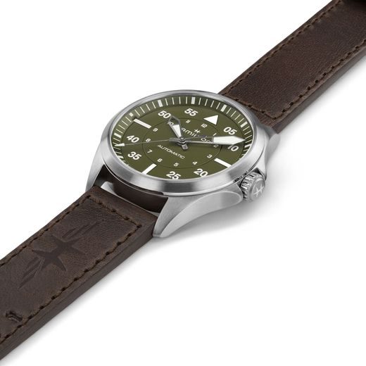 HAMILTON KHAKI AVIATION PILOT DAY DATE AUTO 39MM H76305560 - KHAKI AVIATION - ZNAČKY